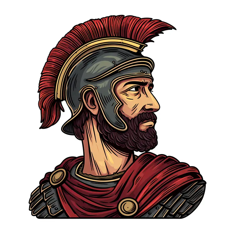 Roman Soldier in Detailed Armor