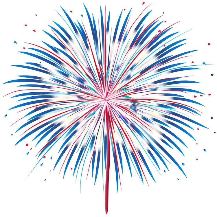 Colorful Firework Explosion