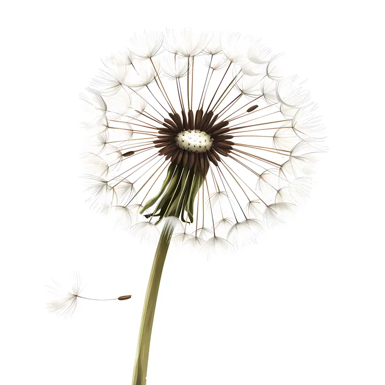 Delicate Dandelion with Seeds