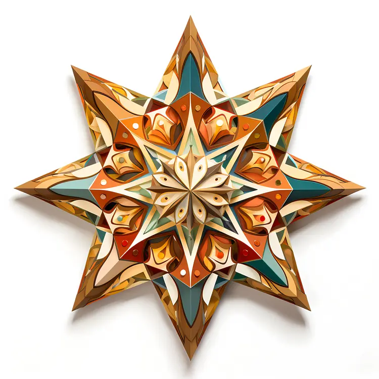 Colorful Geometric Star Pattern