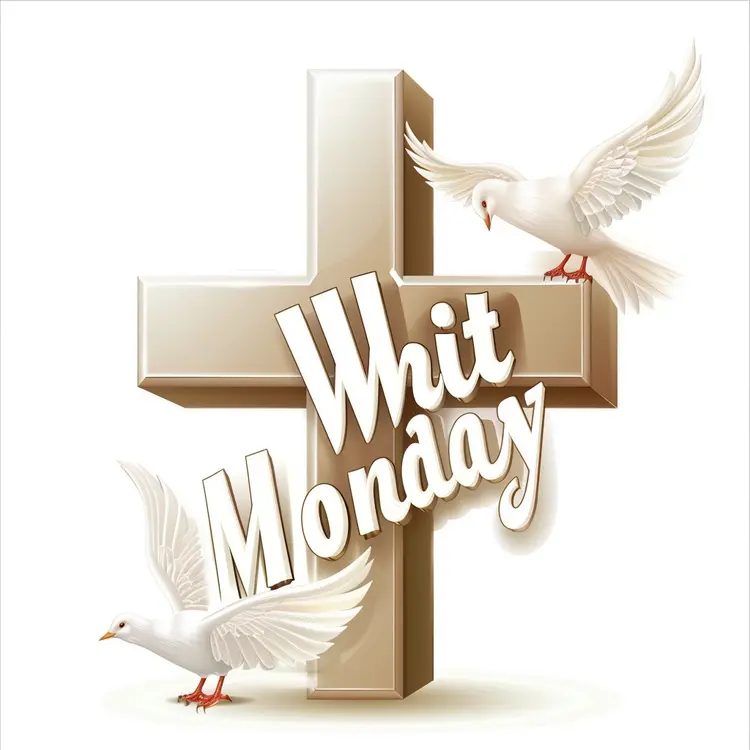 Whit Monday Cross with Doves