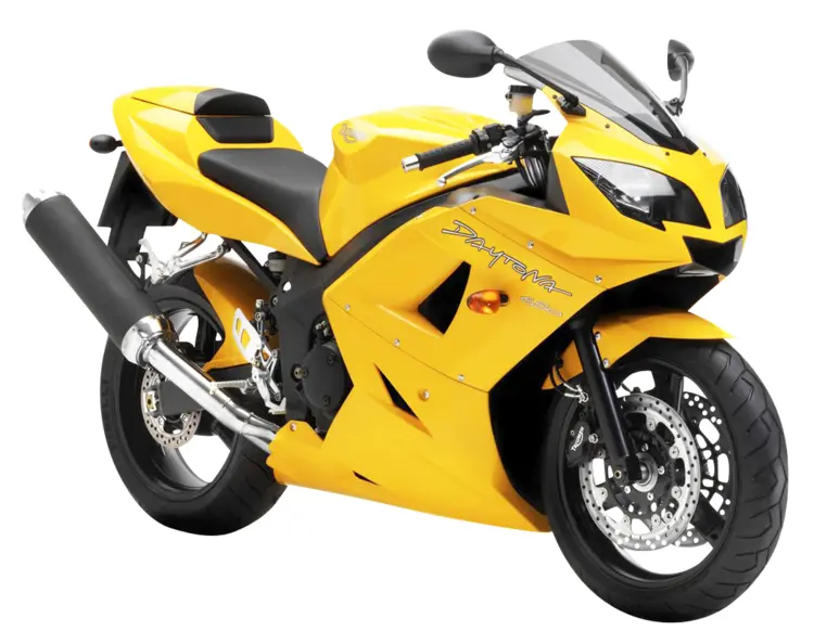 Yellow Sports Motorcycle