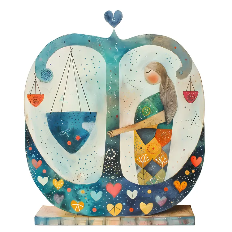 Scales with Hearts and Flowers