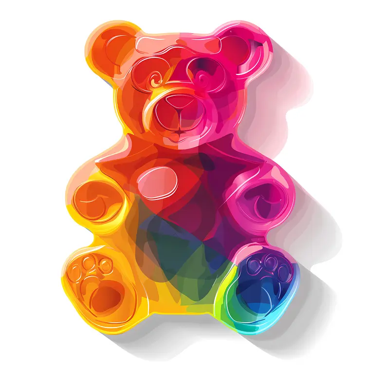 Colorful Gummy Bear Candy