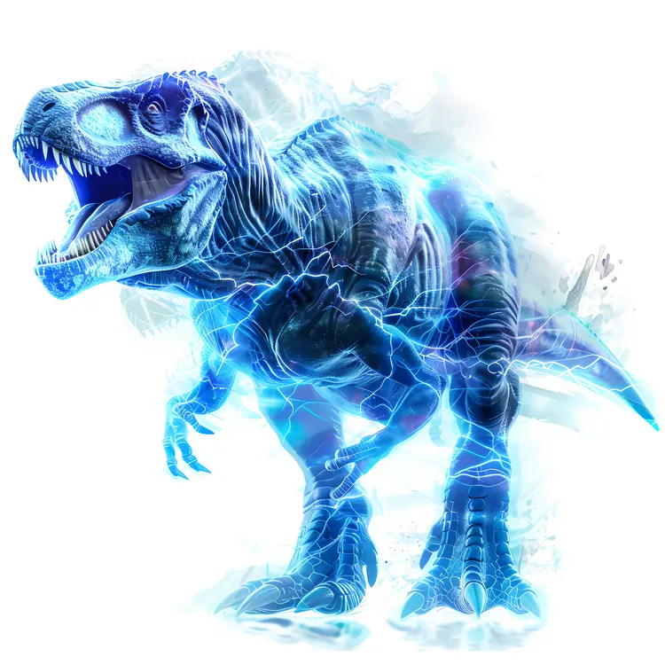 Electric Blue Dinosaur