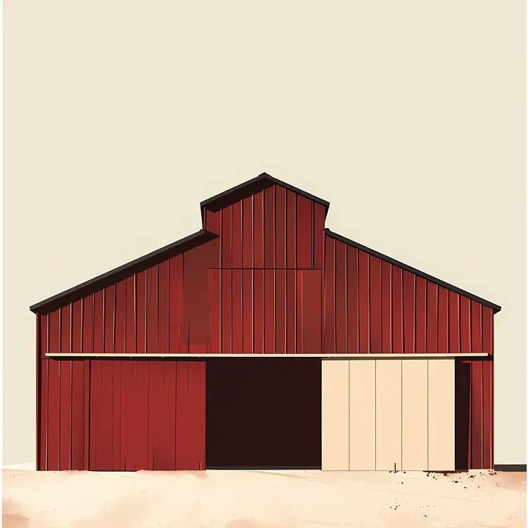 Red Barn Illustration