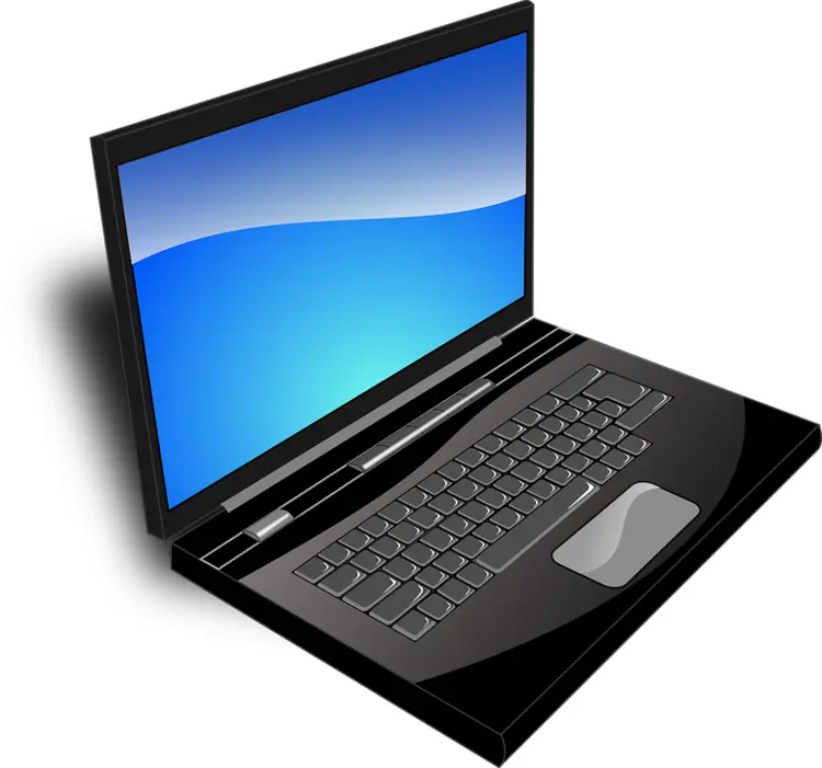 Sleek Black Laptop
