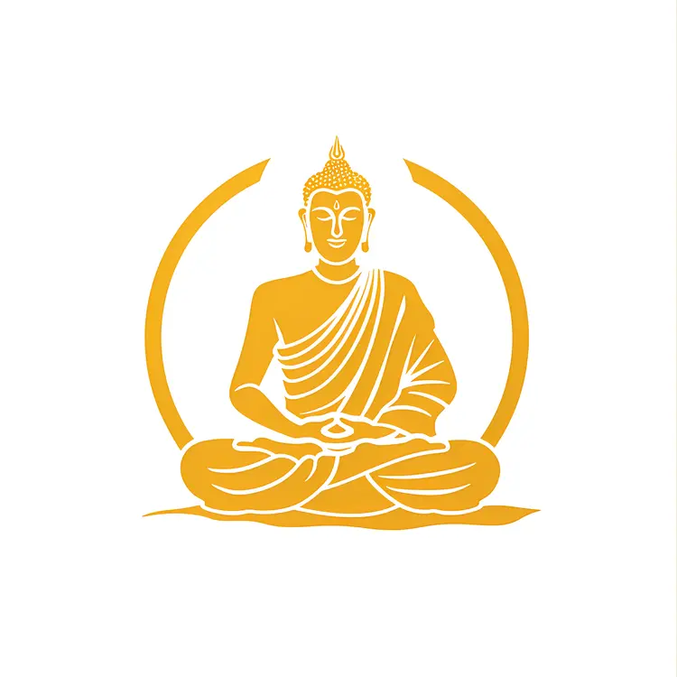 Golden Buddha Illustration