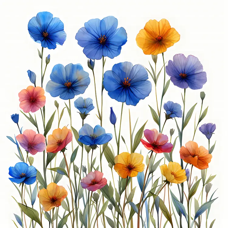 Colorful Flowers in Bloom