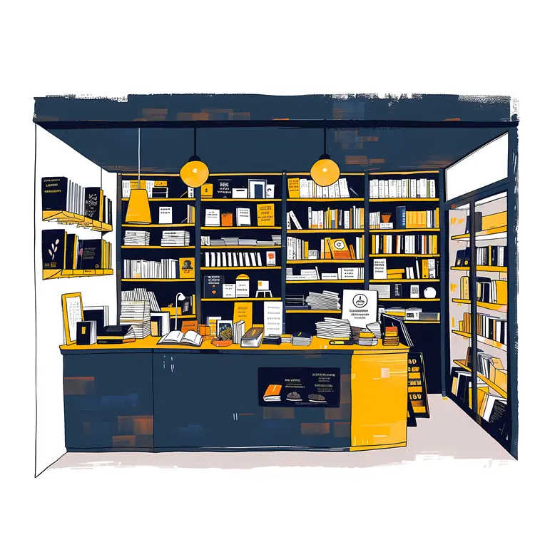 Modern Bookstore Interior