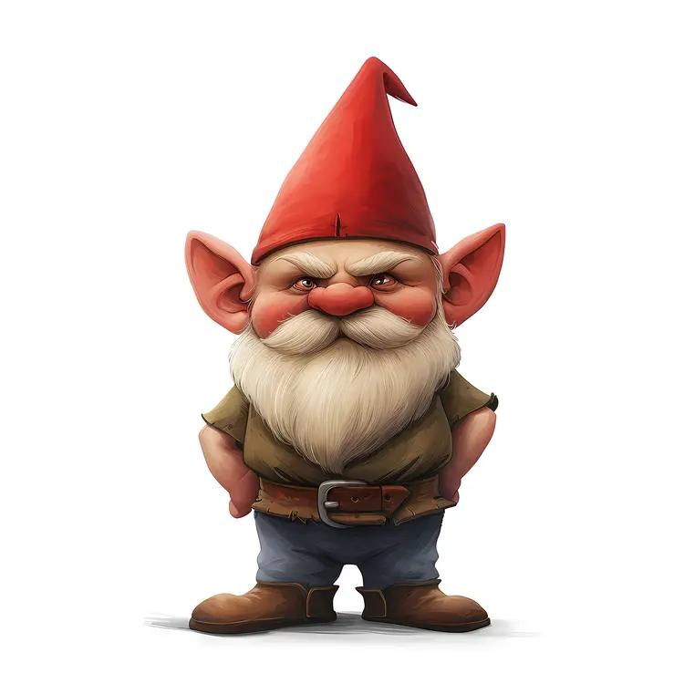 Garden Gnome with Hands on Hips