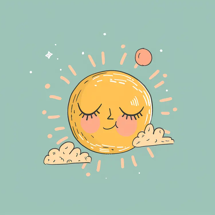 Smiling Sun with Clouds