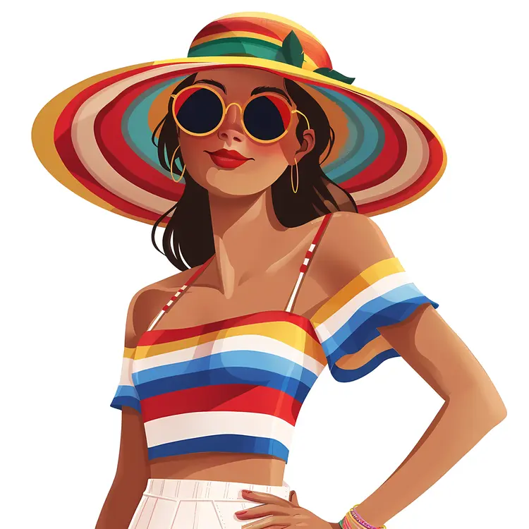 Stylish Woman in Hat