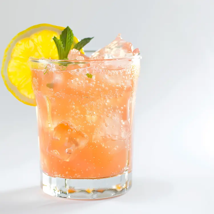 Refreshing Pink Drink with Ice