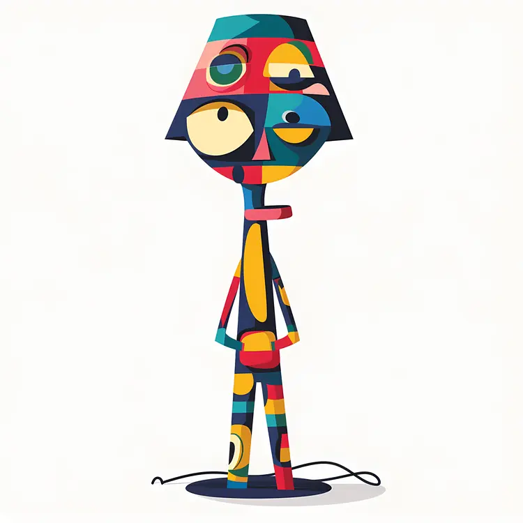 Abstract Colorful Lamp