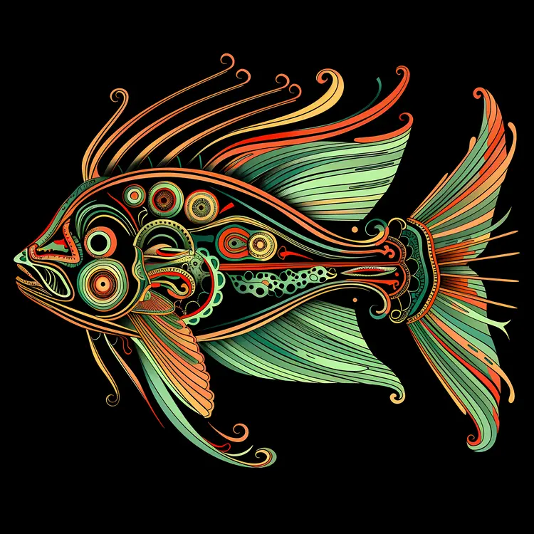 Colorful Artistic Fish Illustration