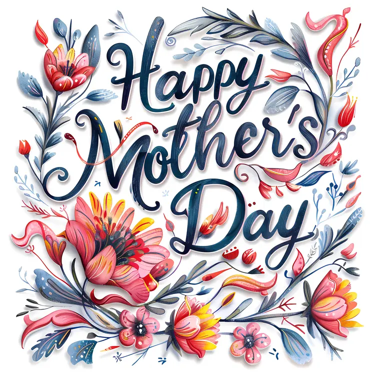 Happy Mother's Day Floral Greeting