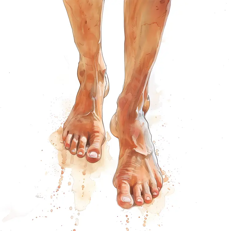 Bare Feet Illustration