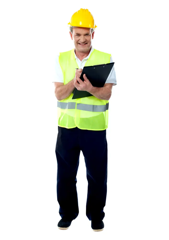 Construction Worker with Clipboard