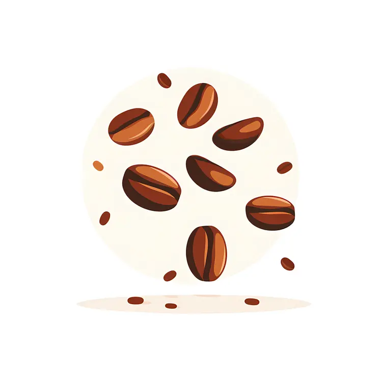Brown Roasted Coffee Beans