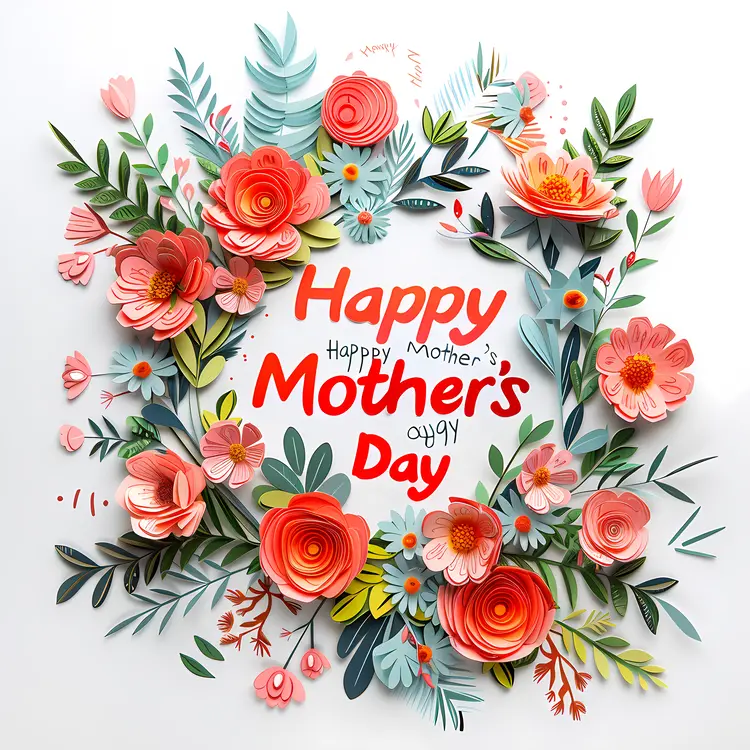 Floral Happy Mother's Day Card