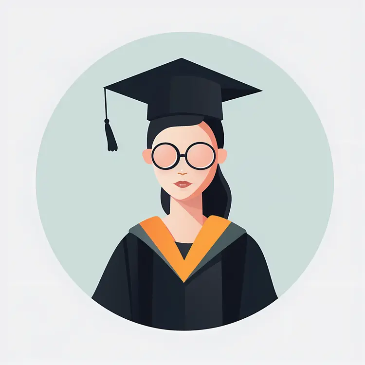 Graduation Portrait Illustration