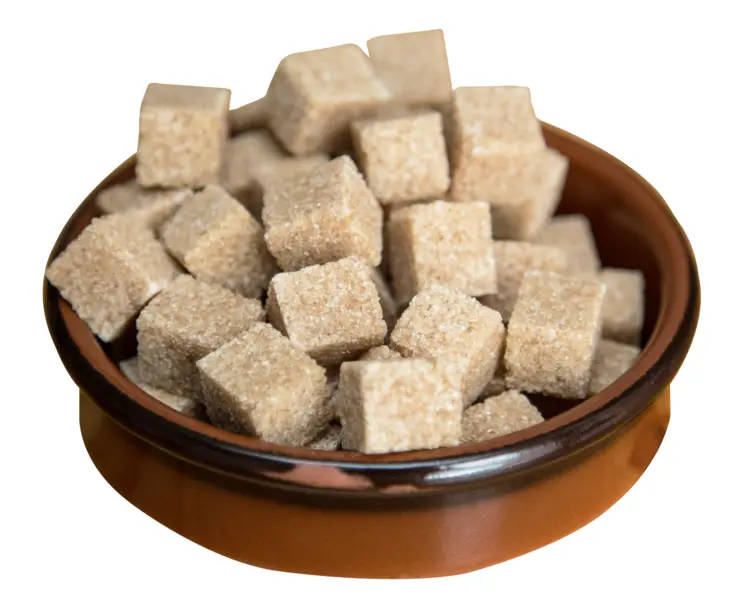 Brown Sugar Cubes in a Bowl