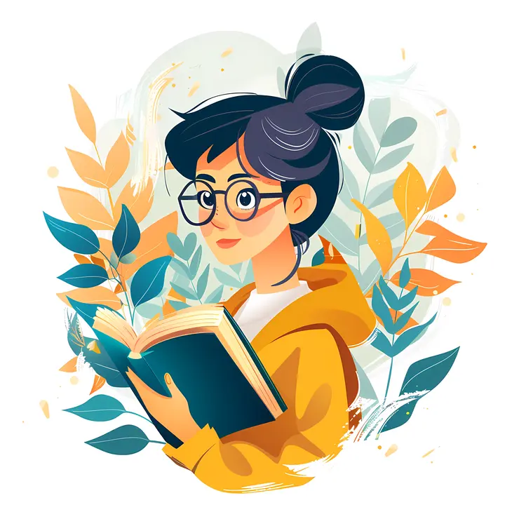 Girl Reading a Book