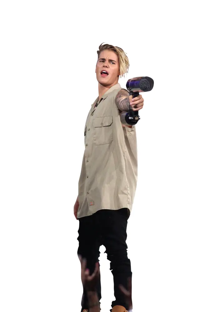 Person with Microphone in Performance
