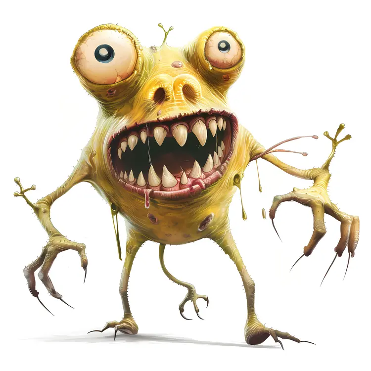 Yellow Monster with Big Eyes