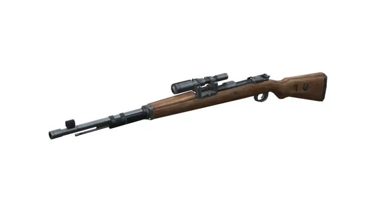 Wooden Sniper Rifle with Scope