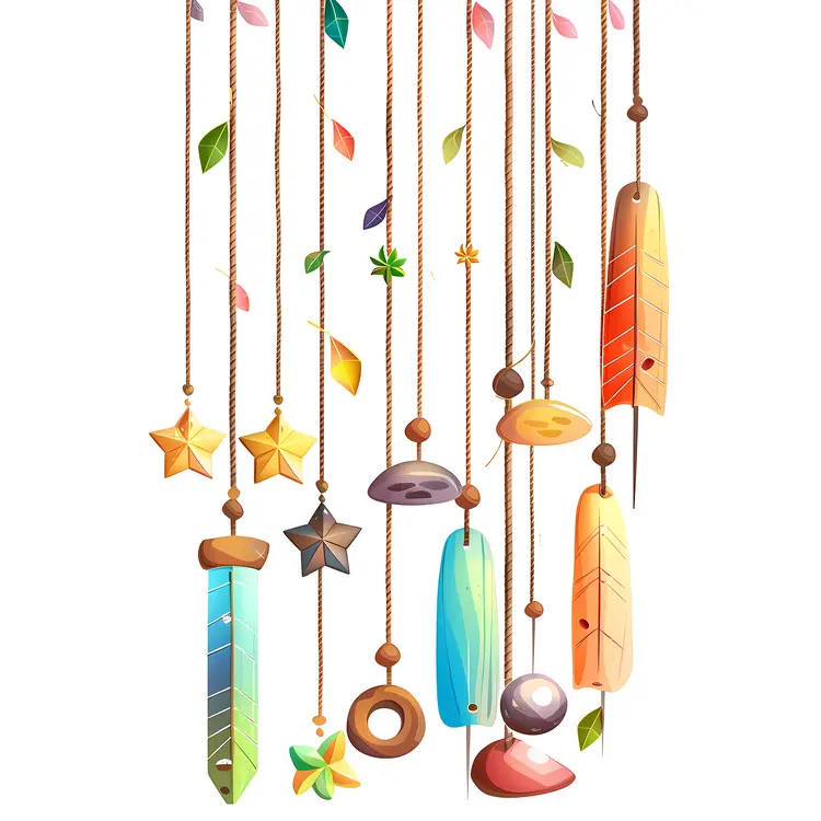 Colorful Wind Chimes for Decoration
