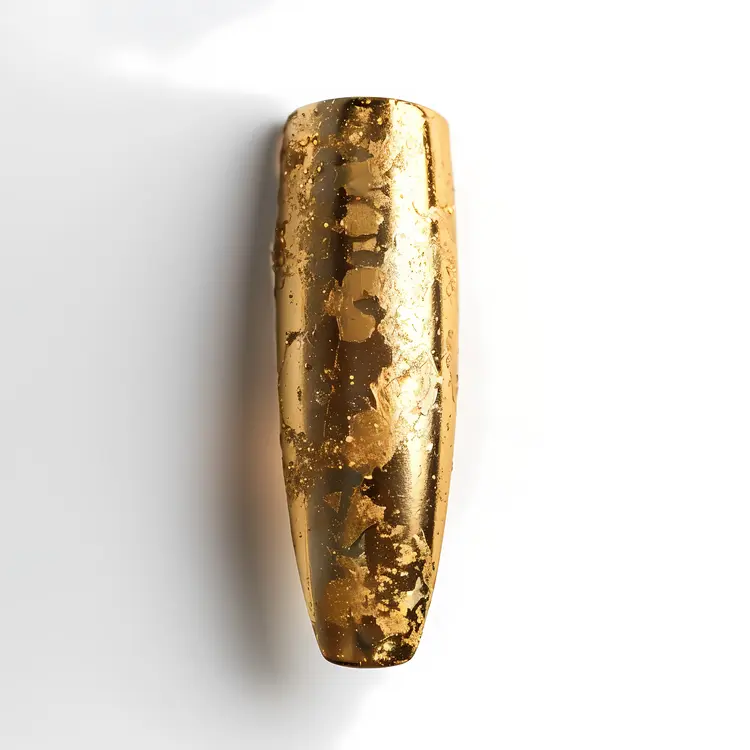 Elegant Metallic Gold Nail Art