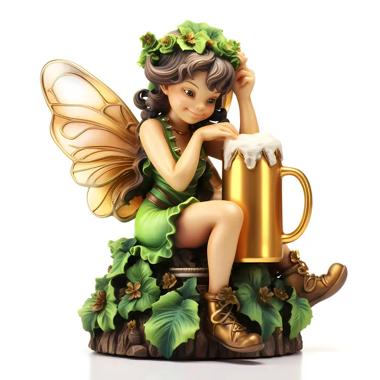Cute Fairy with Beer Mug