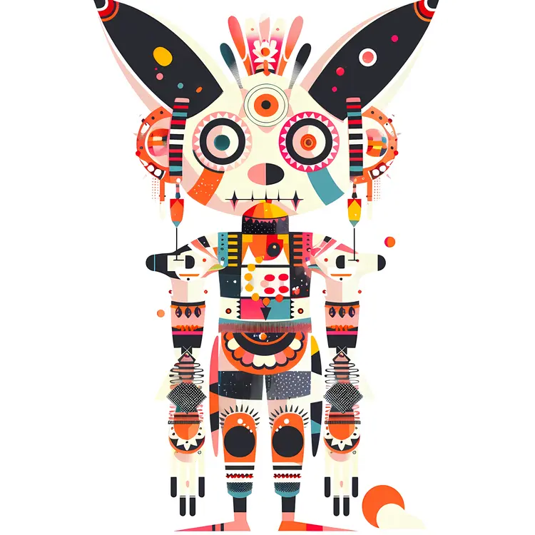 Colorful Doodle Character