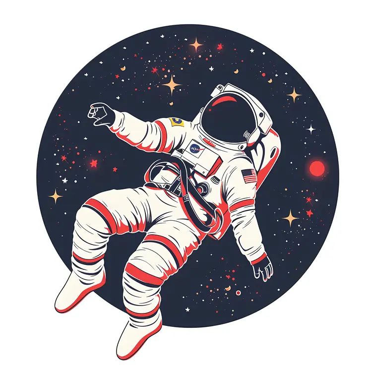 Astronaut in Starry Space