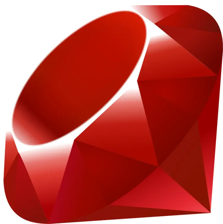 Shiny Red Gem Illustration