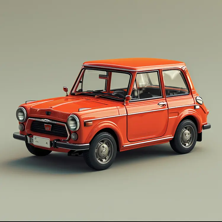 Retro Red Mini Car