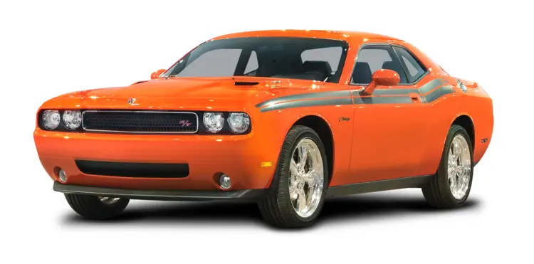 Classic Orange Dodge Car