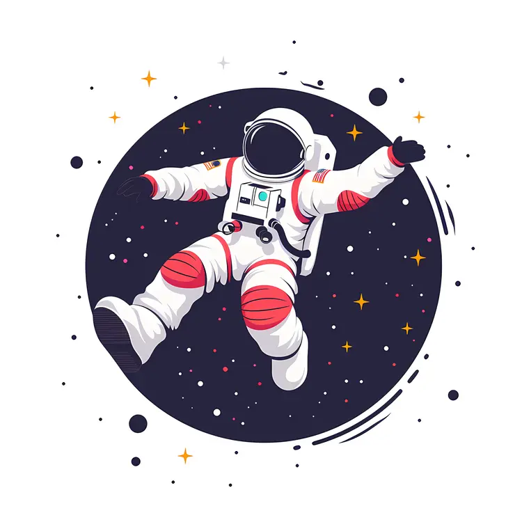 Astronaut Floating in Space