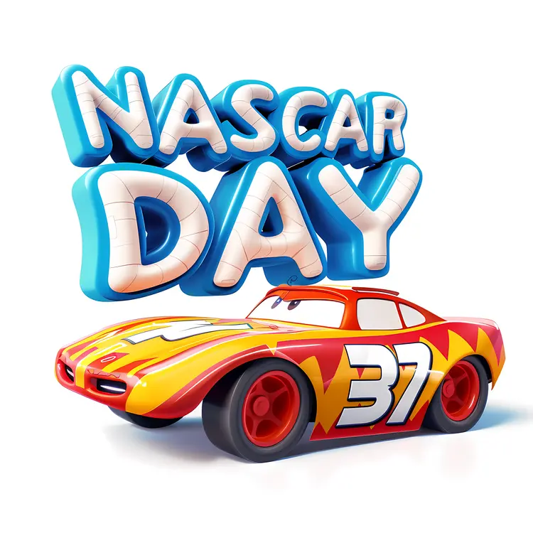 NASCAR Day with Race Car Number 37