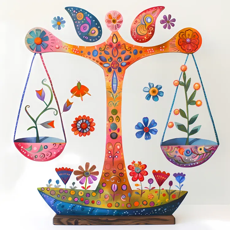 Colorful Balance with Flowers