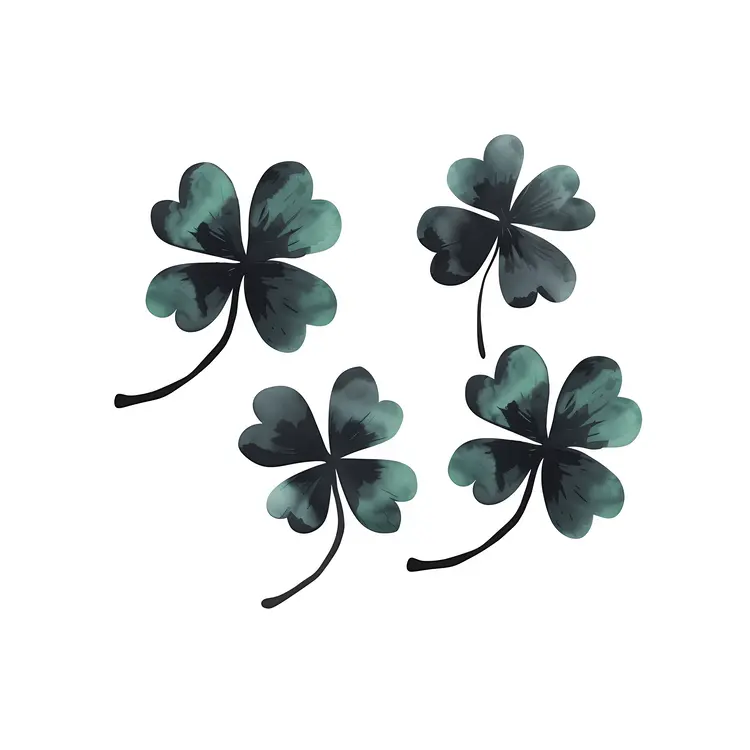 Dark Green Clover Quartet