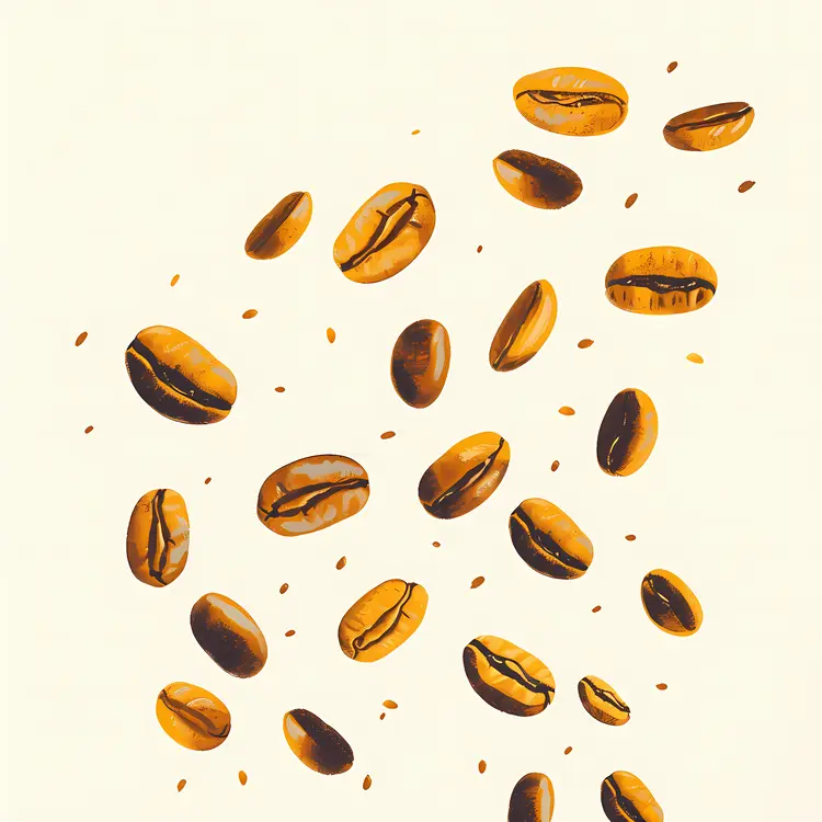 Brown Roasted Coffee Beans