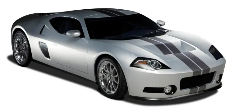 Sleek Silver Sports Car