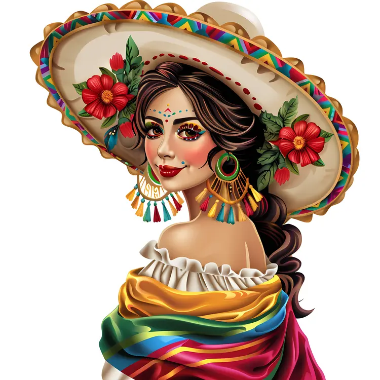 Woman in Traditional Attire