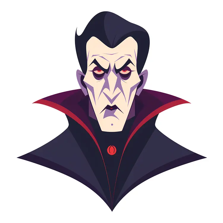 Spooky Vampire Character Illustration