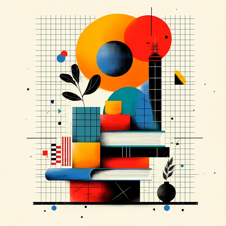 Geometric Shapes with Books and Grid