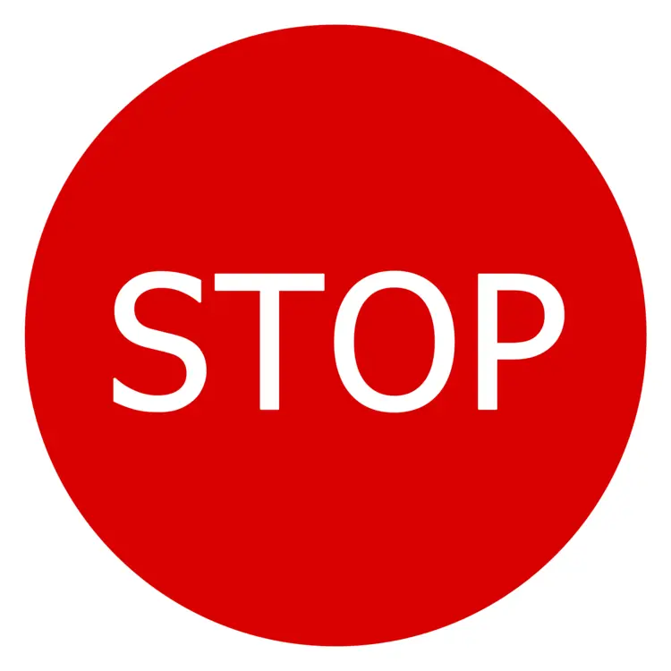 Red Stop Sign for Traffic Safety