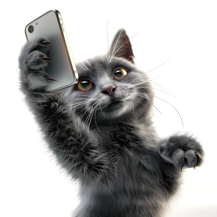 Cat Taking a Selfie